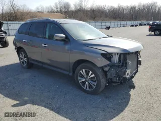 2017 Nissan Pathfinder SV with VIN 5N1DR2MM5HC903170, listed as a Copart auction lot 49207495 with 90,280 mi miles and Salvage Title. Bid and sale history available at carsss.com. Image 4.