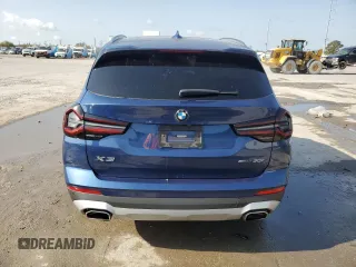 2022 BMW X3 sDrive30i with VIN 5UX43DP09N9J67075, listed as a Copart auction lot 48866855 with 0 mi miles and Salvage Title. Bid and sale history available at carsss.com. Image 6.