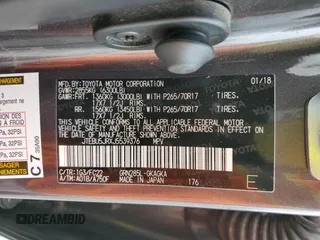 2018 Toyota 4Runner SR5 with VIN JTEBU5JRXJ5539376, listed as a Copart auction lot 49808395 with 76,373 mi miles and Salvage Title. Bid and sale history available at DreamBid. Image 14.