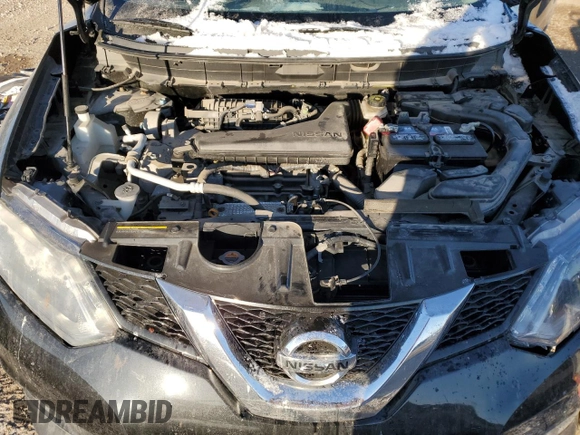 2016 Nissan Rogue S with VIN JN8AT2MV7GW133038, listed as a Copart auction lot 46072345 with 74,474 mi miles and Salvage Title. Bid and sale history available at carsss.com. Image 14.