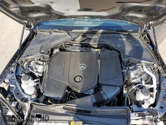 2025 Mercedes-Benz C 300 with VIN W1KAF4GB7SR251684, listed as a Copart auction lot 52391325 with 587 mi miles and Salvage Title. Bid and sale history available at DreamBid. Image 11.