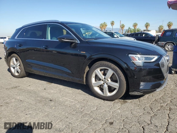 2019 Audi e-tron Premium Plus with VIN WA1LAAGE5KB023079, listed as a Copart auction lot 64977463 with 14,043 mi miles. Bid and sale history available at carsss.com. Image 4.