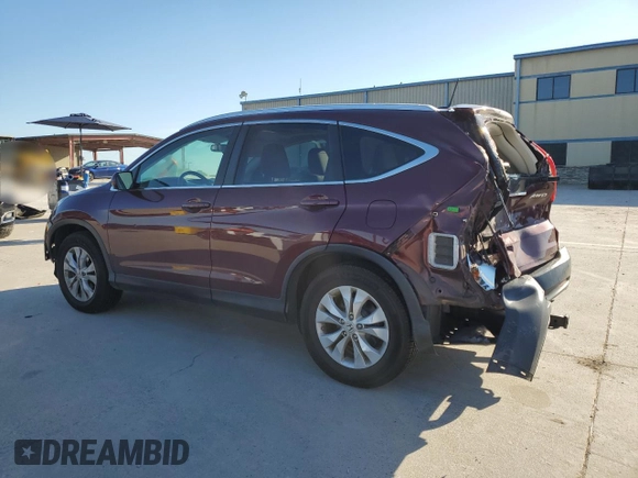 2013 Honda CR-V EX-L z VIN 5J6RM4H7XDL074190, wystawiony jako Copart lot #56672765 z przebiegiem 75 611 mil mil oraz Szkody całkowita. Historia ofert i sprzedaży dostępna na DreamBid. Obrazek 2.
