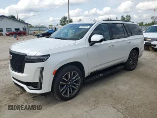 2022 Cadillac Escalade Sport Platinum z VIN 1GYS4GKL4NR161607, wystawiony jako Copart lot #69609264 z przebiegiem 47 242 mil mil oraz Szkody całkowita. Historia ofert i sprzedaży dostępna na DreamBid. Obrazek 1.