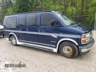 2001 Chevrolet Express Cargo YF7 Upfitter z VIN 1GBFG15R211243862, wystawiony jako Copart lot #57950355 z przebiegiem 133 273 mil mil oraz Szkody całkowita. Historia ofert i sprzedaży dostępna na DreamBid. Obrazek 4.