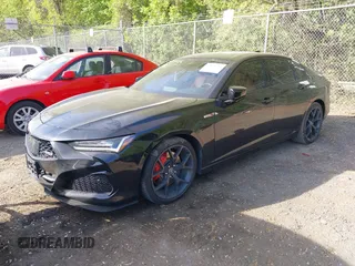2023 Acura TLX Type S with VIN 19UUB7F91PA004042, listed as a IAAI auction lot 42098946 with Not Provided miles and . Bid and sale history available at carsss.com. Image 2.