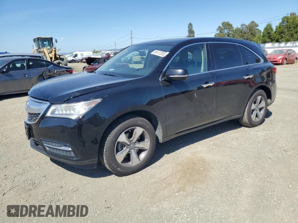 2014 Acura MDX z VIN 5FRYD4H22EB033626, wystawiony jako Copart lot #56412005 z przebiegiem 105 639 mil mil oraz Szkoda całkowita • Salvage title. Historia ofert i sprzedaży dostępna na DreamBid. Obrazek 1.