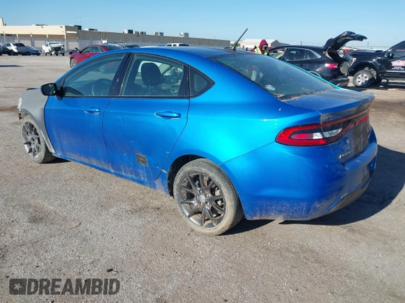 2016 Dodge Dart SE with VIN 1C3CDFAA4GD540888, listed as a IAAI auction lot 42016246 with 95,873 mi miles. Bid and sale history available at carsss.com. Image 3.
