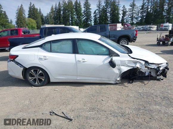 2022 Nissan Sentra SV z VIN 3N1AB8CV1NY272528, wystawiony jako IAAI lot #42344178 z przebiegiem 50 569 mil mil oraz . Historia ofert i sprzedaży dostępna na DreamBid. Obrazek 13.