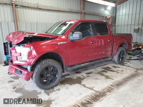 2016 Ford F-150 XLT with VIN 1FTEW1EF0GFA94752, listed as a Copart auction lot 49708005 with Not Provided miles and Salvage Title. Bid and sale history available at carsss.com. Image 1.