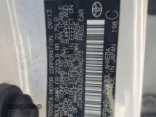 2013 Toyota Prius One with VIN JTDKN3DU2D5698273, listed as a Copart auction lot 52406715 with 127,697 mi miles and Salvage Title. Bid and sale history available at DreamBid. Image 12.