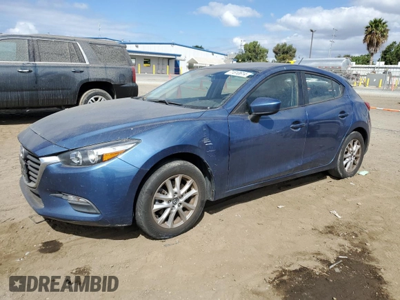 2017 Mazda 3 Sport with VIN 3MZBN1K77HM114108, listed as a Copart auction lot 71810614 with 64,091 mi miles and Salvage Title. Bid and sale history available at carsss.com. Image 1.