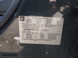 2017 Chevrolet Silverado 1500 LT with VIN 1GCVKREC4HZ291486, listed as a IAAI auction lot 41793998 with 139,126 mi miles. Bid and sale history available at carsss.com. Image 9.