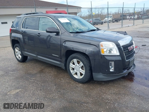 2015 GMC Terrain SLE with VIN 2GKALREK6F6259140, listed as a IAAI auction lot 42112902 with 129,404 mi miles. Bid and sale history available at carsss.com. Image 1.