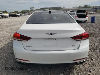 2017 Genesis G80 3.8L with VIN KMHGN4JE8HU172472, listed as a Copart auction lot 70010094 with 104,234 mi miles and Salvage Title. Bid and sale history available at carsss.com. Image 6.