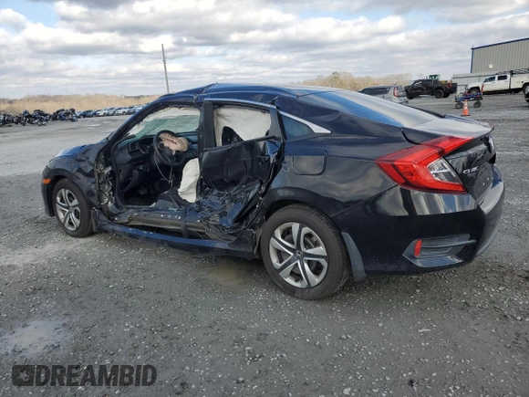 2017 Honda Civic Sedan LX with VIN 2HGFC2F59HH503549, listed as a Copart auction lot 44167375 with 95,743 mi miles and Salvage Title. Bid and sale history available at carsss.com. Image 2.