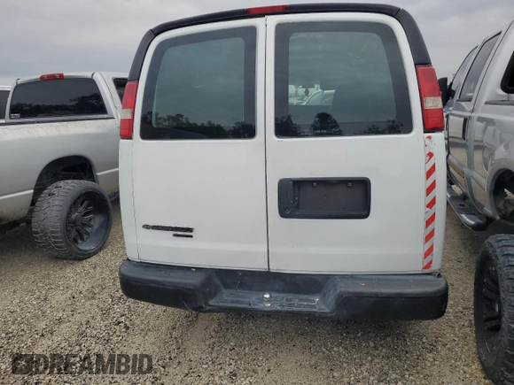 2010 Chevrolet Express Cargo Van with VIN 1GCUGADX3A1128464, listed as a Copart auction lot 83907624 with 318,868 mi miles and Salvage Title. Bid and sale history available at carsss.com. Image 6.