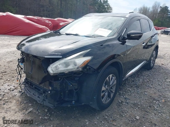 2015 Nissan Murano Platinum with VIN 5N1AZ2MH8FN274513, listed as a IAAI auction lot 41822146 with 137,354 mi miles. Bid and sale history available at carsss.com. Image 2.
