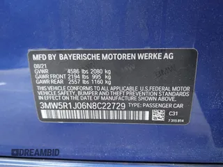 2022 BMW 3 Series 330i with VIN 3MW5R1J06N8C22729, listed as a IAAI auction lot 41450946 with 48,279 mi miles. Bid and sale history available at carsss.com. Image 9.