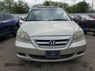 2005 Honda Odyssey EX-L with VIN 5FNRL38785B108229, listed as a Copart auction lot 55579145 with 165,870 mi miles and Clean Title. Bid and sale history available at carsss.com. Image 5.