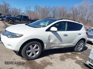 2009 Nissan Murano S with VIN JN8AZ18W59W143212, listed as a IAAI auction lot 41685041 with 163,207 mi miles and . Bid and sale history available at DreamBid. Image 14.