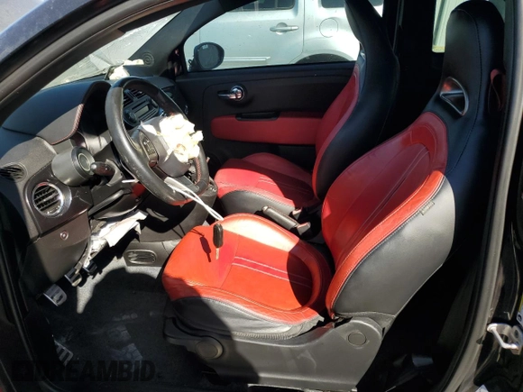 2013 FIAT 500 Abarth with VIN 3C3CFFJH7DT635958, listed as a Copart auction lot 48278615 with 83,841 mi miles and Salvage title. Bid and sale history available at DreamBid. Image 7.