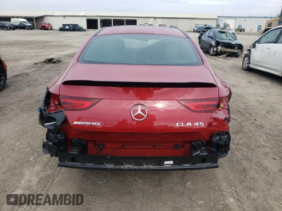2021 Mercedes-Benz CLA 45 AMG with VIN W1K5J5DB5MN175502, listed as a Copart auction lot 45331254 with 21,365 mi miles and Clean Title. Bid and sale history available at DreamBid. Image 6.
