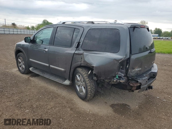 2012 Nissan Armada Platinum z VIN 5N1AA0NC9CN609112, wystawiony jako Copart lot #57202215 z przebiegiem 176 037 mil mil oraz Szkody całkowita. Historia ofert i sprzedaży dostępna na DreamBid. Obrazek 2.