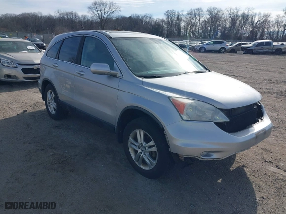 2010 Honda CR-V EX-L with VIN 5J6RE4H74AL055868, listed as a IAAI auction lot 41661172 with 124,344 mi miles. Bid and sale history available at carsss.com. Image 1.