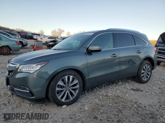 2016 Acura MDX w/Tech with VIN 5FRYD4H46GB012394, listed as a Copart auction lot 86949414 with 78,902 mi miles and Salvage Title. Bid and sale history available at carsss.com. Image 1.