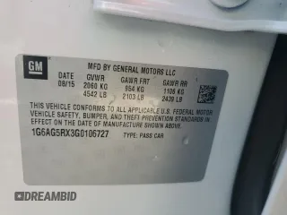 2016 Cadillac ATS Standard AWD z VIN 1G6AG5RX3G0106727, wystawiony jako Copart lot #55215165 z przebiegiem 74 974 mil mil oraz Nie do naprawy • Non repairable. Historia ofert i sprzedaży dostępna na DreamBid. Obrazek 13.