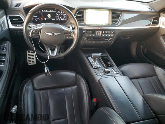 2019 Genesis G80 3.3T Sport with VIN KMTFN4JB3KU314709, listed as a Copart auction lot 80908864 with 51,196 mi miles and Salvage Title. Bid and sale history available at carsss.com. Image 8.