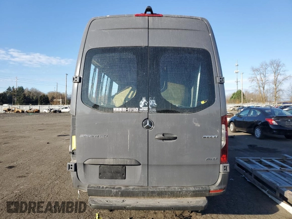 2023 Mercedes-Benz Sprinter with VIN W1W4NCVYXPT121618, listed as a Copart auction lot 82211324 with 12,656 mi miles and Salvage Title. Bid and sale history available at DreamBid. Image 6.