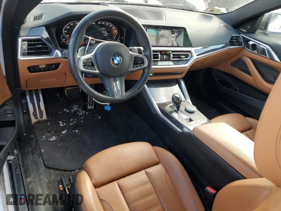 2021 BMW 4 Series M440i xDrive with VIN WBA13AR07MCF79691, listed as a Copart auction lot 88625335 with 35,234 mi miles and Salvage Title. Bid and sale history available at DreamBid. Image 8.