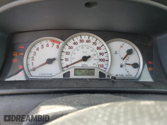 2008 Toyota Corolla CE with VIN 1NXBR30EX8Z005315, listed as a Copart auction lot 54830465 with 224,826 mi miles and Clean Title. Bid and sale history available at DreamBid. Image 9.