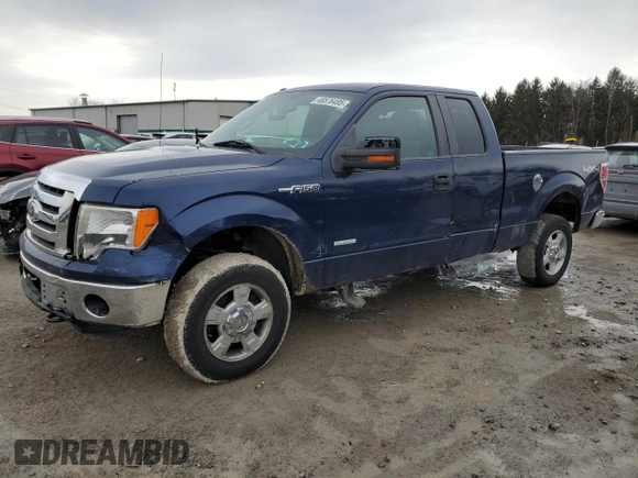 2011 Ford F-150 XL with VIN 1FTFX1ET8BFC87344, listed as a Copart auction lot 46576495 with 126,027 mi miles and Salvage Title. Bid and sale history available at carsss.com. Image 1.