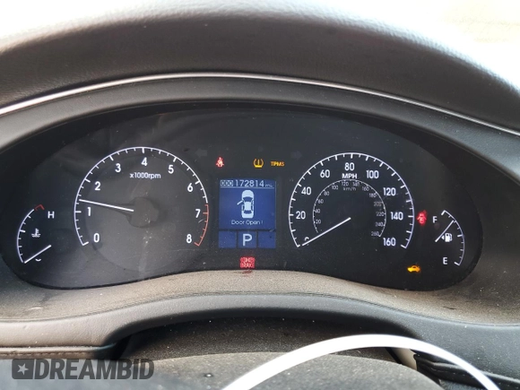 2013 Hyundai Genesis 3.8L with VIN KMHGC4DD3DU208863, listed as a Copart auction lot 72703424 with 172,814 mi miles and Salvage Title. Bid and sale history available at carsss.com. Image 9.