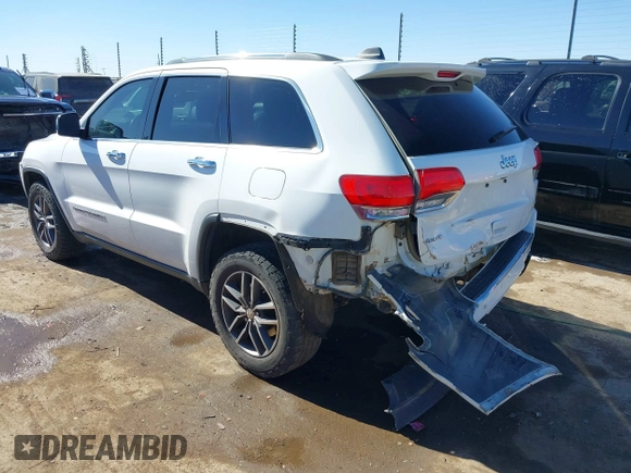 2017 Jeep Grand Cherokee Limited with VIN 1C4RJFBG2HC755095, listed as a IAAI auction lot 41489431 with 128,735 mi miles. Bid and sale history available at carsss.com. Image 3.