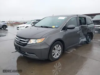 2016 Honda Odyssey EX-L with VIN 5FNRL5H68GB053576, listed as a IAAI auction lot 41543178 with 160,802 mi miles. Bid and sale history available at carsss.com. Image 2.