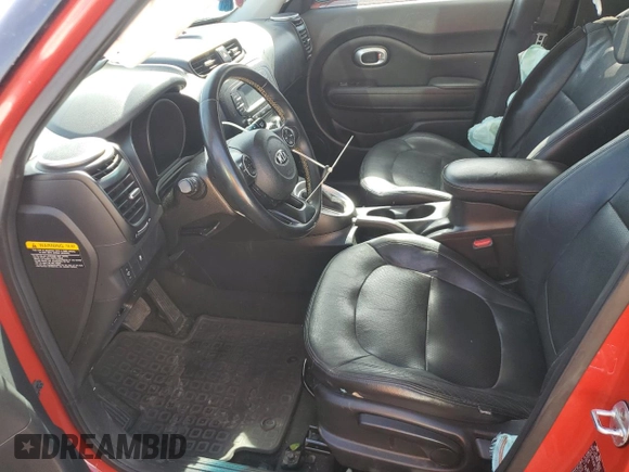 2016 Kia Soul + z VIN KNDJP3A55G7307354, wystawiony jako Copart lot #54958695 z przebiegiem 72 202 mil mil oraz Szkoda całkowita • Salvage title. Historia ofert i sprzedaży dostępna na DreamBid. Obrazek 7.