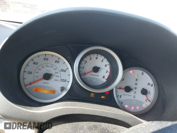 2005 Toyota RAV4 with VIN JTEHD20V150068910, listed as a IAAI auction lot 41832871 with 105,000 mi miles. Bid and sale history available at carsss.com. Image 7.