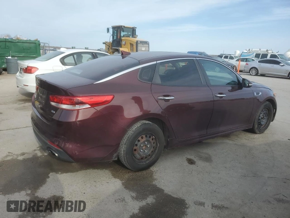 2016 Kia Optima LX Turbo with VIN 5XXGT4L13GG010757, listed as a Copart auction lot 45163025 with 104,795 mi miles and Salvage Title. Bid and sale history available at carsss.com. Image 3.