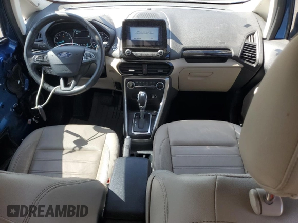 2019 Ford EcoSport Titanium with VIN MAJ6S3KL3KC254628, listed as a Copart auction lot 52992875 with 41,057 mi miles and Salvage Title. Bid and sale history available at DreamBid. Image 8.