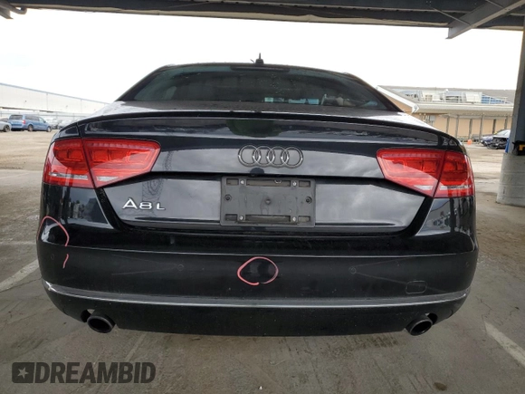 2013 Audi A8 L 3.0L with VIN WAURGAFD7DN004393, listed as a Copart auction lot 48186015 with 98,174 mi miles and Salvage Title. Bid and sale history available at carsss.com. Image 6.