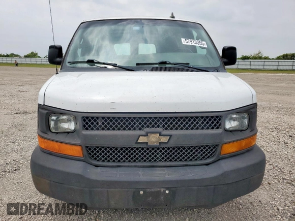 2017 Chevrolet Express Cargo with VIN 1GCWGAFFXH1293421, listed as a Copart auction lot 57913355 with 410,541 mi miles and Clean title. Bid and sale history available at DreamBid. Image 5.