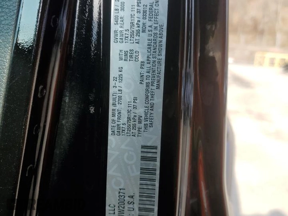 2022 Jeep Wrangler Unlimited Sport S with VIN 1C4HJXDG8NW200371, listed as a Copart auction lot 52548715 with 15,902 mi miles and Salvage Title. Bid and sale history available at DreamBid. Image 13.