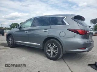 2019 Infiniti QX60 Pure with VIN 5N1DL0MN9KC566203, listed as a Copart auction lot 57137775 with 128,234 mi miles and Salvage title. Bid and sale history available at DreamBid. Image 2.
