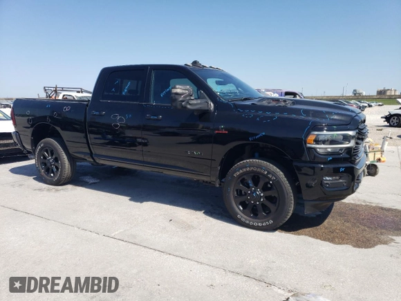 2024 Ram 2500 Laramie with VIN 3C6UR5FLXRG364108, listed as a Copart auction lot 53536345 with 1,990 mi miles and Salvage title. Bid and sale history available at DreamBid. Image 4.