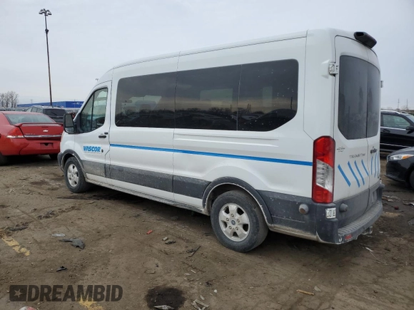 2018 Ford Transit Passenger XL with VIN 1FBAX2CM9JKA86087, listed as a Copart auction lot 43119905 with 56,664 mi miles and Clean title. Bid and sale history available at DreamBid. Image 2.