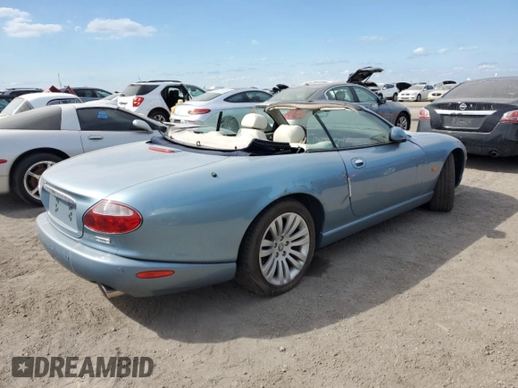 2006 Jaguar XK8 with VIN SAJDA42CX62A45610, listed as a Copart auction lot 75286034 with Not Provided miles and Salvage Title. Bid and sale history available at carsss.com. Image 3.
